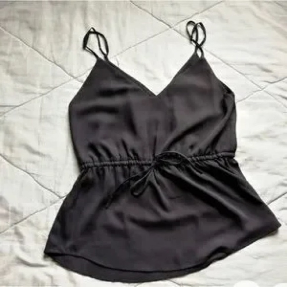 Aritzia Babaton Black V-neck Warren Cami